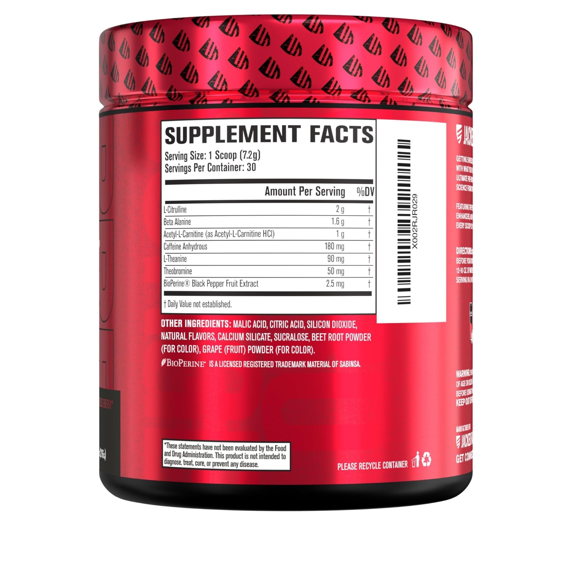 Jacked Factory NITROSURGE Shred Pre Workout Supplement - Energy Booster, Instant Strength Gains, Sharp Focus, Powerful Pumps - Nitric Oxide Booster & PreWorkout Powder - dailyvitalstore
