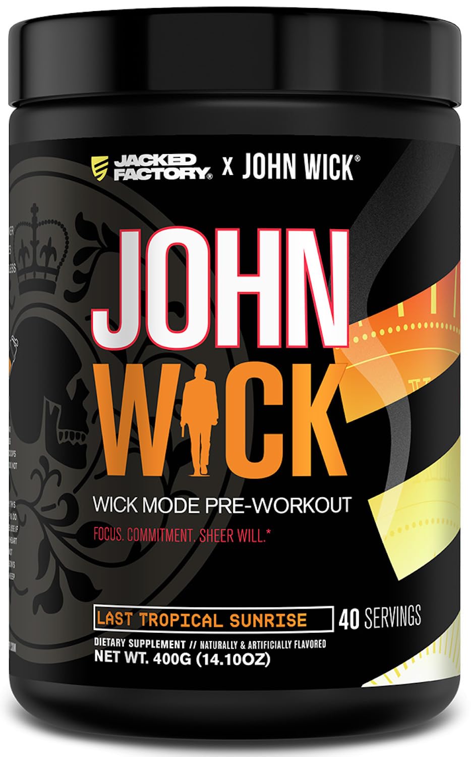 Jacked Factory X John Wick - Wick Mode Pre Workout Powder - Intense Energy, Battle-Ready Focus, Unstoppable Commitment, and Sheer Will - dailyvitalstore
