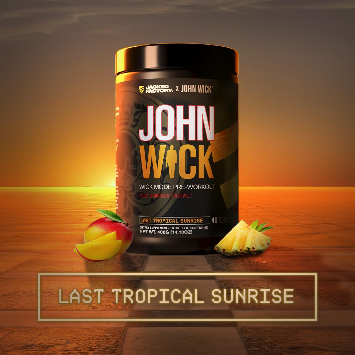 Jacked Factory X John Wick - Wick Mode Pre Workout Powder - Intense Energy, Battle-Ready Focus, Unstoppable Commitment, and Sheer Will - dailyvitalstore