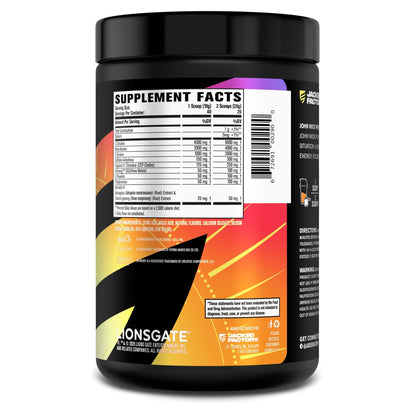 Jacked Factory X John Wick - Wick Mode Pre Workout Powder - Intense Energy, Battle-Ready Focus, Unstoppable Commitment, and Sheer Will - dailyvitalstore