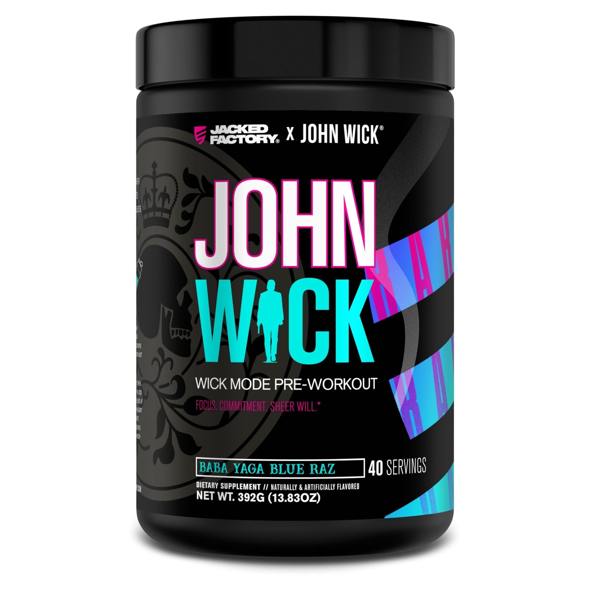 Jacked Factory X John Wick - Wick Mode Pre Workout Powder - Intense Energy, Battle-Ready Focus, Unstoppable Commitment, and Sheer Will - dailyvitalstore