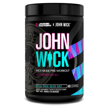 Jacked Factory X John Wick - Wick Mode Pre Workout Powder - Intense Energy, Battle-Ready Focus, Unstoppable Commitment, and Sheer Will - dailyvitalstore