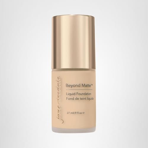 jane iredale Beyond Matte 3-in-1 Liquid Foundation, Long-wear, Buildable Coverage, Vegan, Clean, Cruelty Free, Semi Matte Finish, M6 - dailyvitalstore