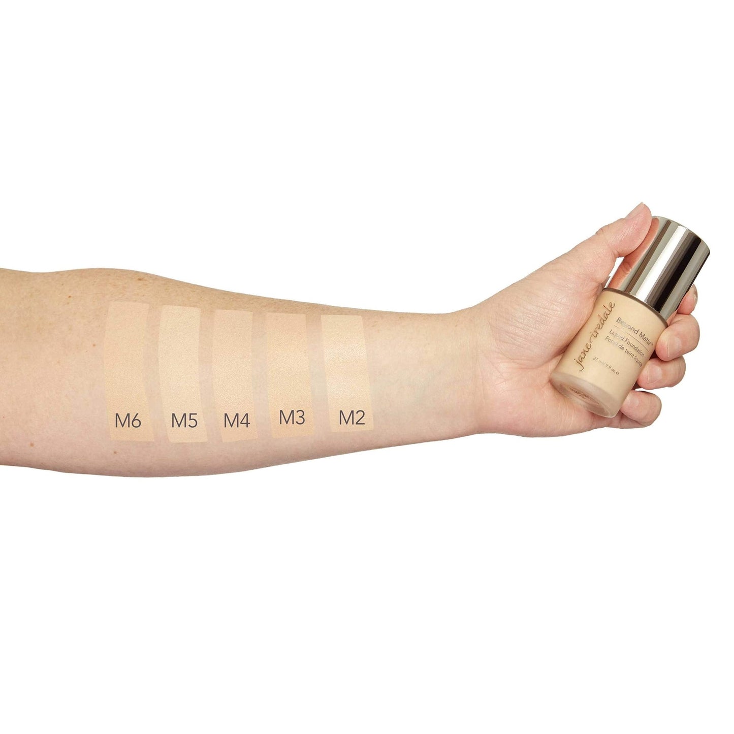 jane iredale Beyond Matte 3-in-1 Liquid Foundation, Long-wear, Buildable Coverage, Vegan, Clean, Cruelty Free, Semi Matte Finish, M6 - dailyvitalstore