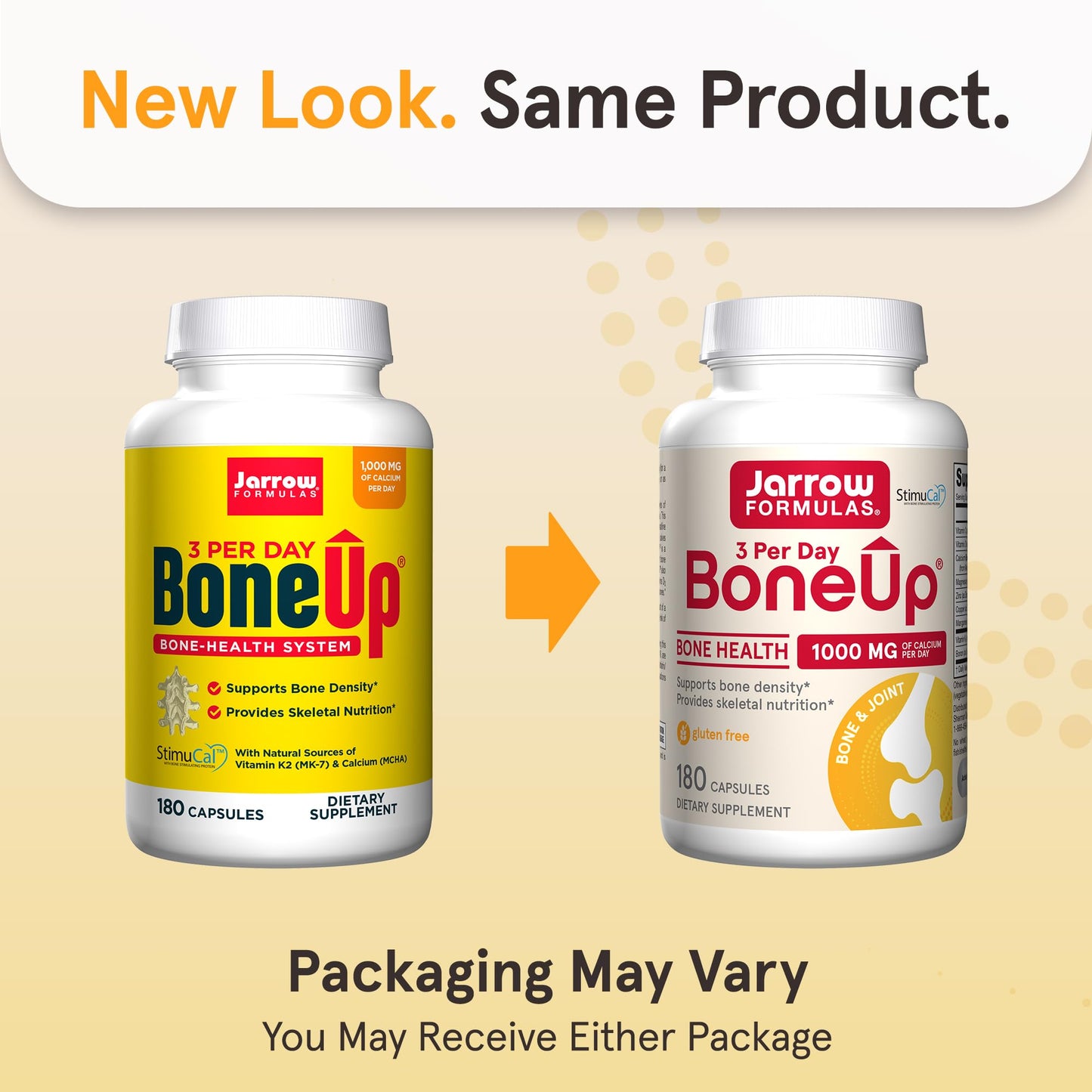 Jarrow Formulas BoneUp Three Per Day for Bone Density and Skeletal Nutrition, Includes Vitamin D3, K2 (as MK-7) and Calcium - dailyvitalstore