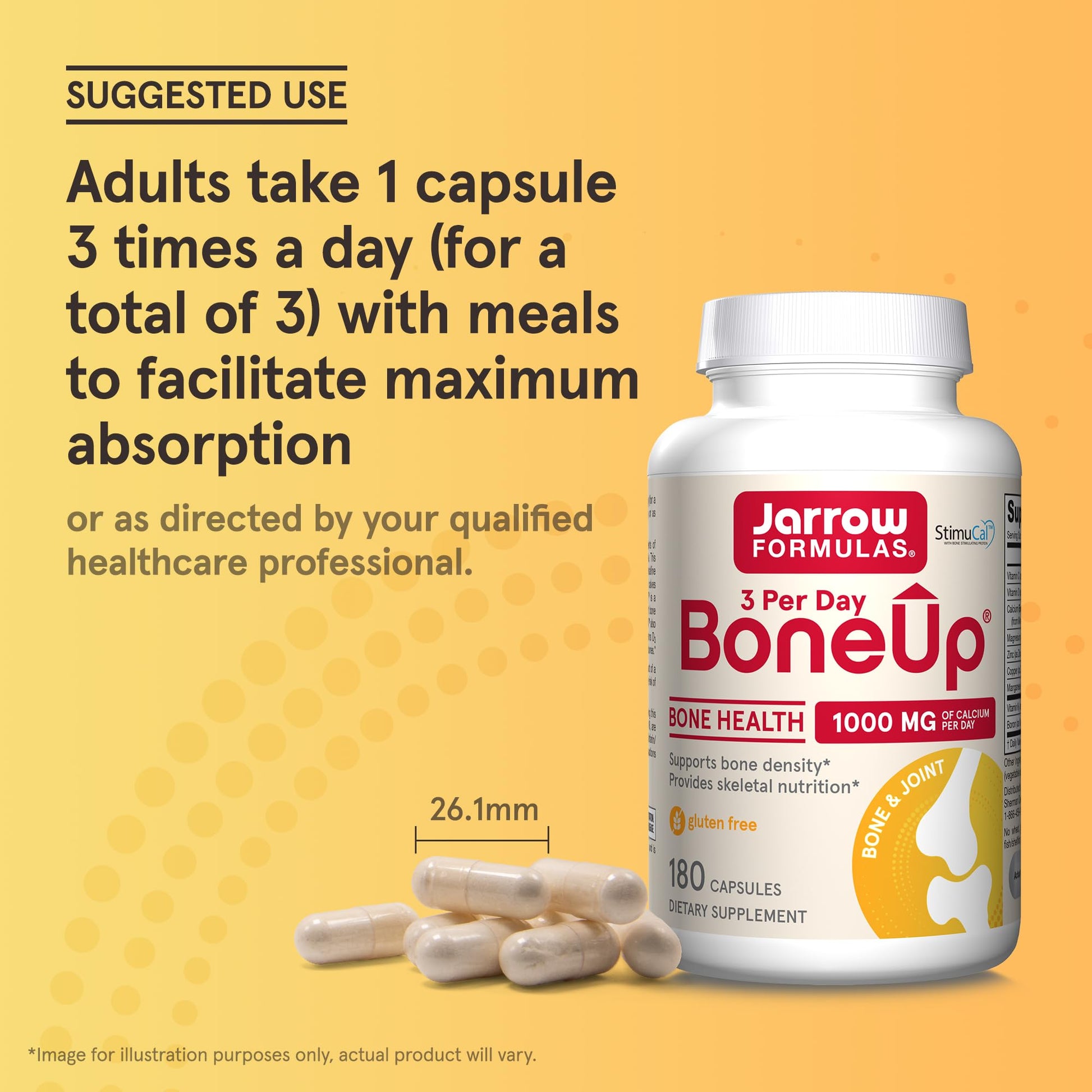Jarrow Formulas BoneUp Three Per Day for Bone Density and Skeletal Nutrition, Includes Vitamin D3, K2 (as MK-7) and Calcium - dailyvitalstore