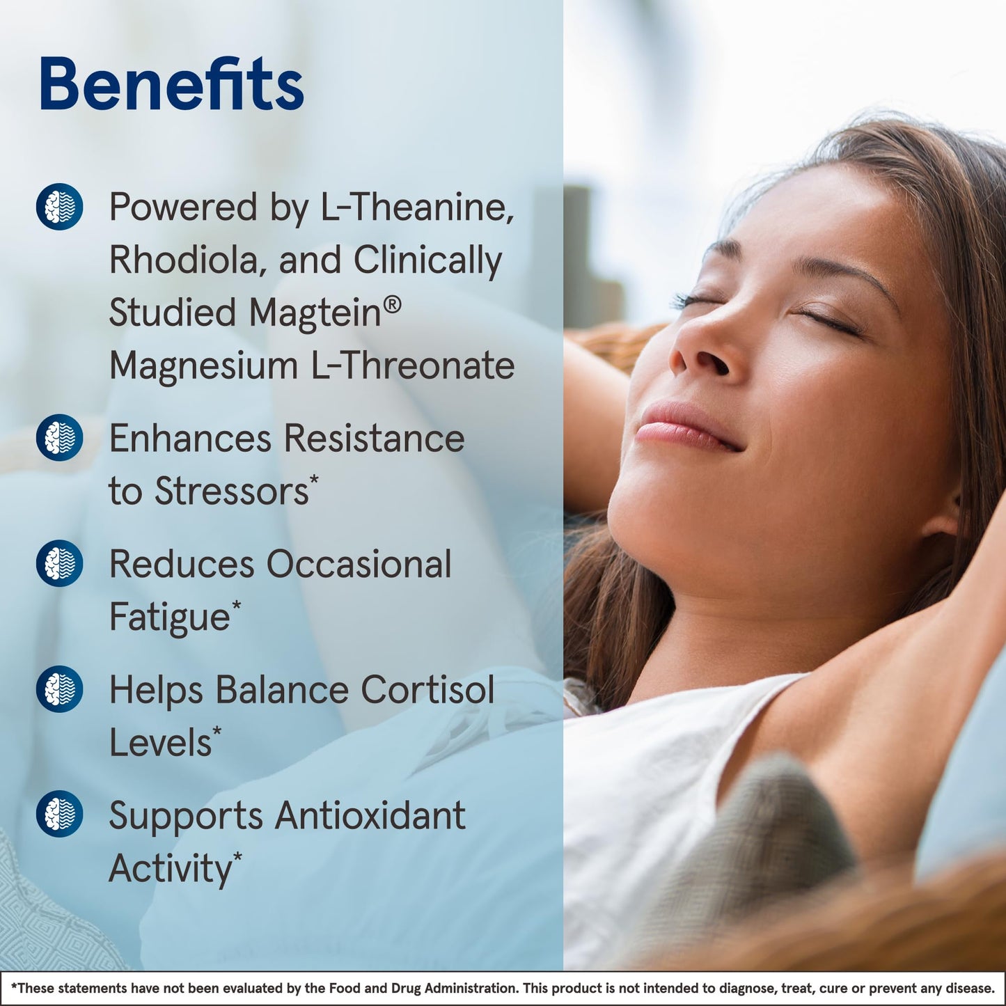 Jarrow Formulas Magnesium L-Threonate, MagMind Stress Resistance with L-Theanine and Rhodiolife, High Absorption Magnesium, Stress Relief and Mood Support, 60 Veggie Capsules, Up to a 30 Day Supply - dailyvitalstore