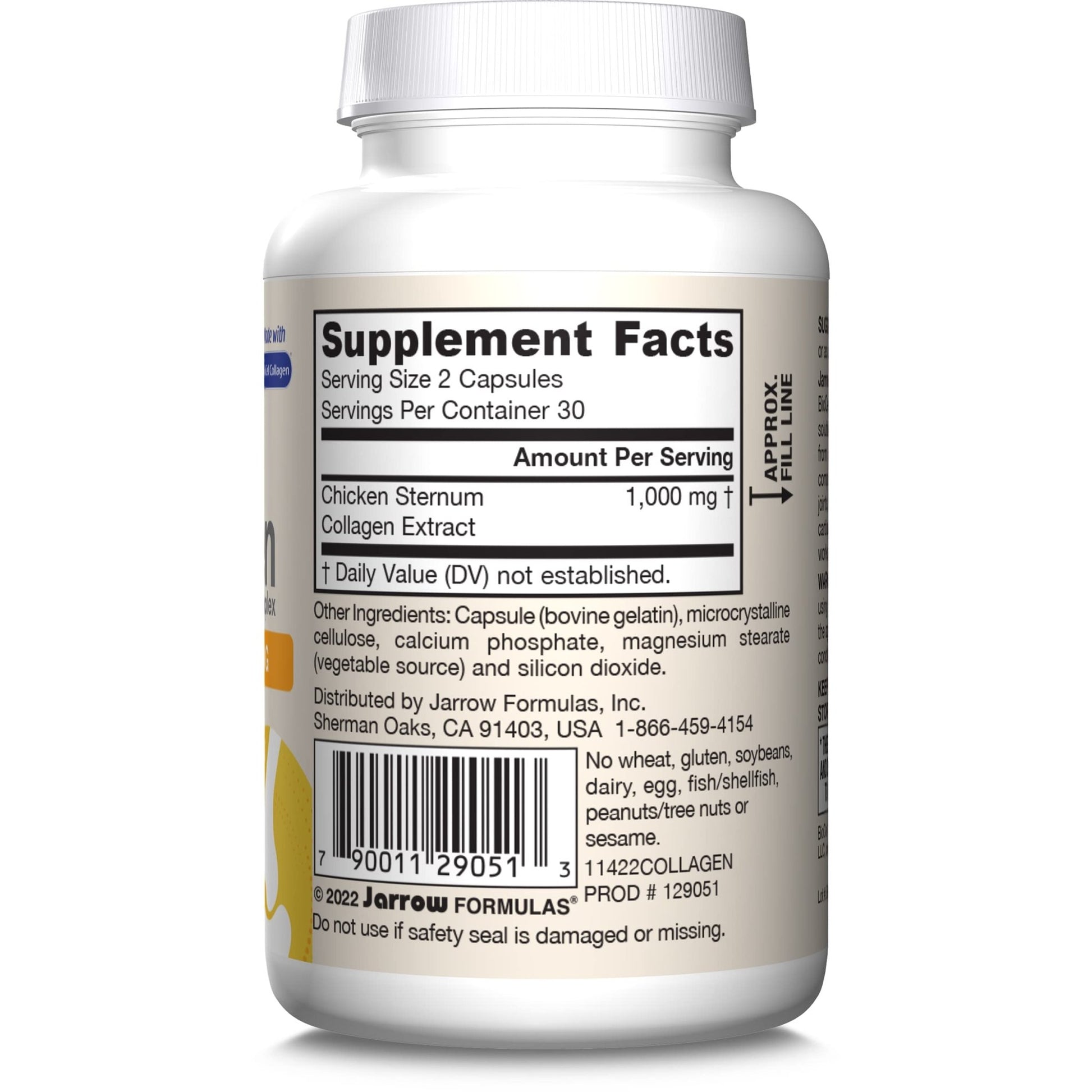 Jarrow Formulas® Type II Collagen Complex 1000 mg Supplements, Supports Skin and Joint Health, 60 Capsules, 30 Day Supply - dailyvitalstore