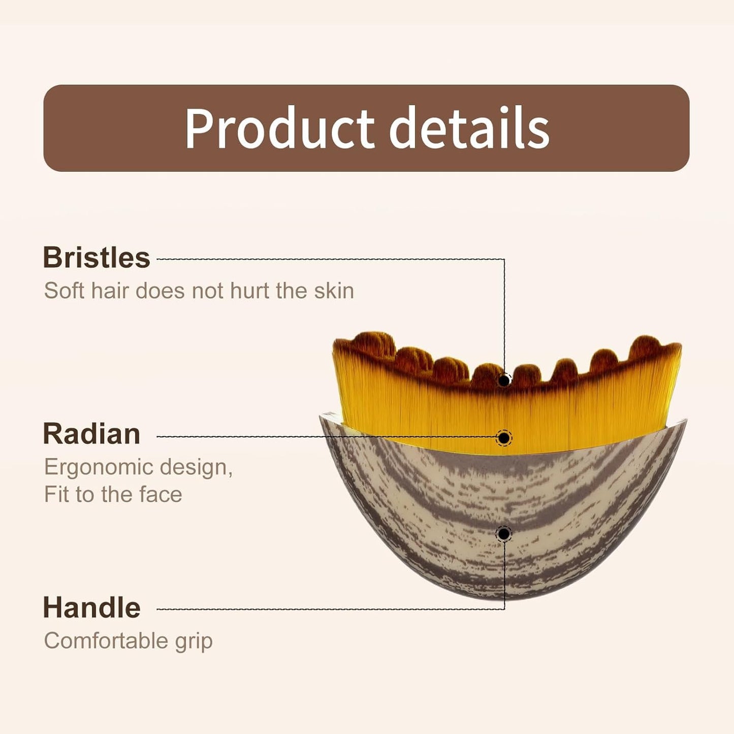 JBSZTH 2-Pack Lymphatic Contour Face Brush, Lymphatic Drainage & Contour Face Massage Brush Set for Gua Sha, Puffiness Reduction, Glowing Skin, Gentle Daily Facial and Body Massage Tool - dailyvitalstore