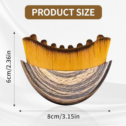 JBSZTH 2-Pack Lymphatic Contour Face Brush, Lymphatic Drainage & Contour Face Massage Brush Set for Gua Sha, Puffiness Reduction, Glowing Skin, Gentle Daily Facial and Body Massage Tool - dailyvitalstore