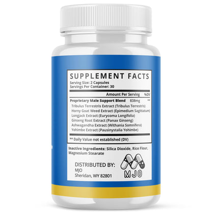 Jertaris Capsules, Official Jertaris Support Pills for men with All Natural Ingredients, Advanced Formula for Optimal Health & Wellness Support with Premium Vitamins for Active Lifestyle (60 Capsules) - dailyvitalstore