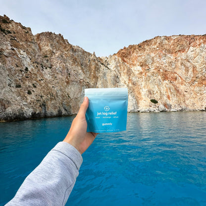 Jet Lag Remedy for Travel Gummies • No Jet Lag Pills Alternative • Travel Essentials • Support Adjustment to Time Zones and Circadian Rhythm • Delicious Tropical Berry Flavor • 20 Gummies 3-5 Trips - dailyvitalstore