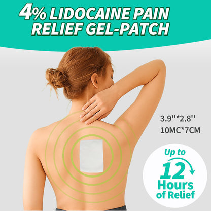 JIATUHAN 4% Lidocaine Pain Relief Patches – Maximum Strength for Back, Neck, Joint & Muscle Pain – Long-Lasting & Flexible – 15 Patches - dailyvitalstore