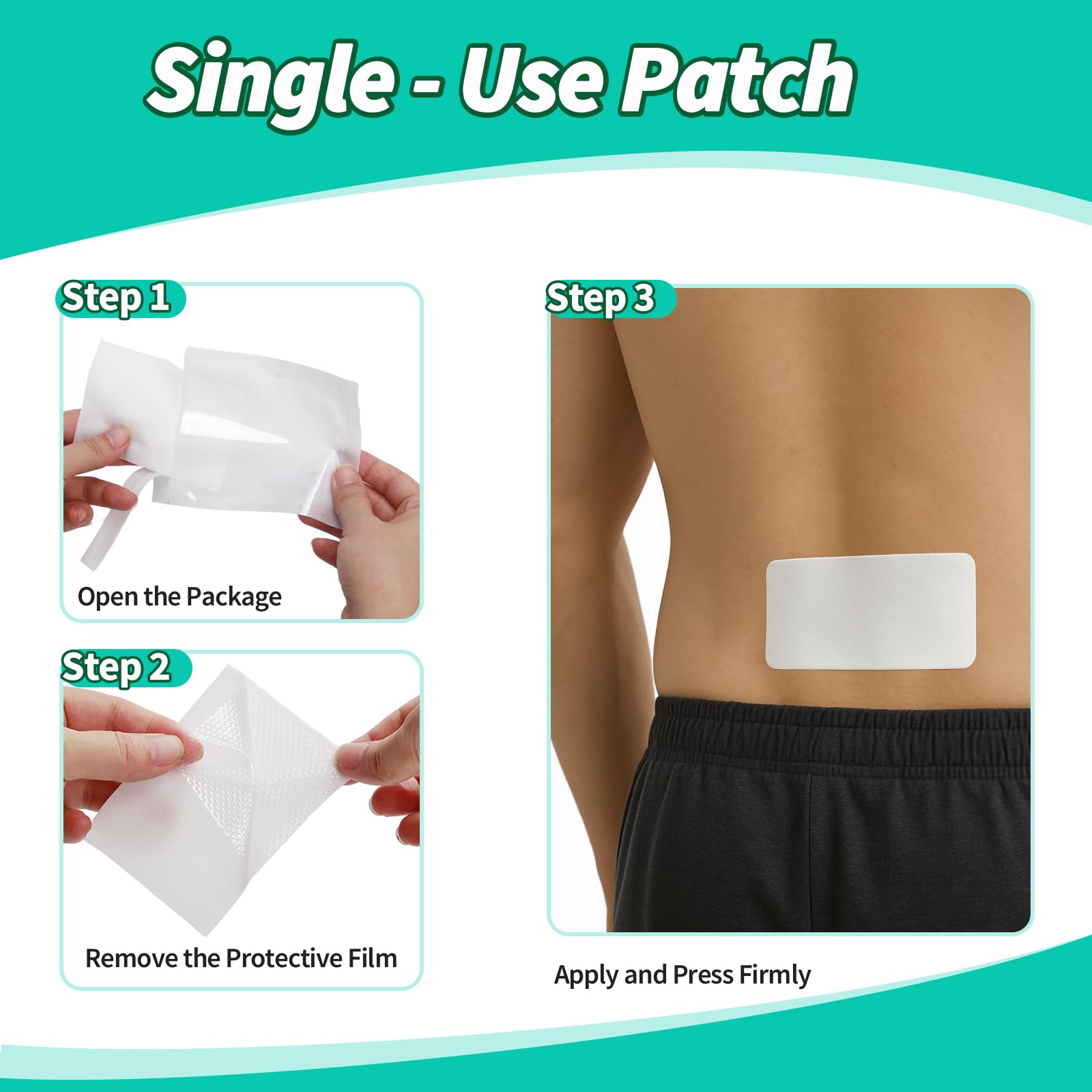 JIATUHAN 4% Lidocaine Pain Relief Patches – Maximum Strength for Back, Neck, Joint & Muscle Pain – Long-Lasting & Flexible – 15 Patches - dailyvitalstore