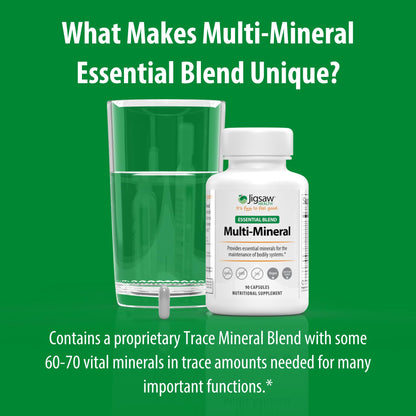 Jigsaw Health Multi-Mineral Essential Blend | 90 Capsules | 90 Servings - dailyvitalstore