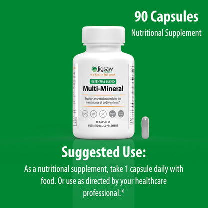 Jigsaw Health Multi-Mineral Essential Blend | 90 Capsules | 90 Servings - dailyvitalstore
