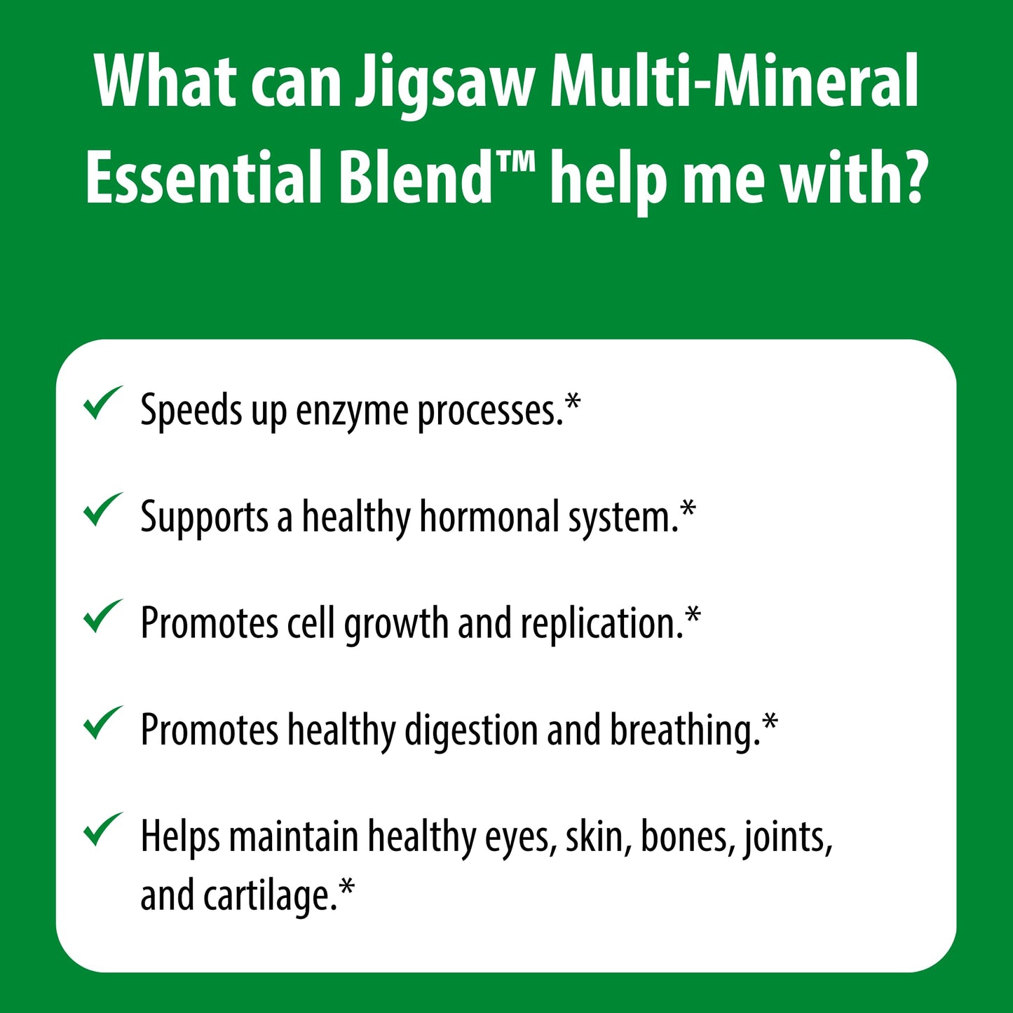 Jigsaw Health Multi-Mineral Essential Blend | 90 Capsules | 90 Servings - dailyvitalstore