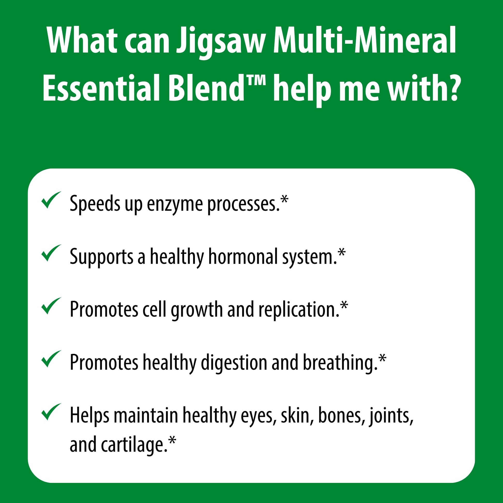 Jigsaw Health Multi-Mineral Essential Blend | 90 Capsules | 90 Servings - dailyvitalstore