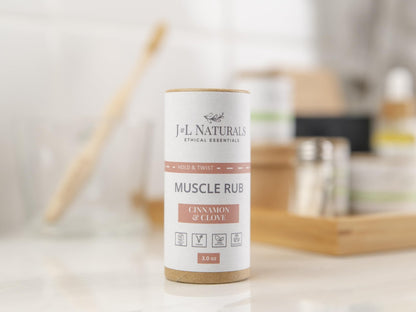 J&L Naturals Muscle Rub | Cream for Achy + Sore Muscles, Joints, Back, Knees, Shoulders | Soothing & Nourishing | Vegan, Sustainable, Cruelty Free, Natural, Made in US (1-Pack) - dailyvitalstore
