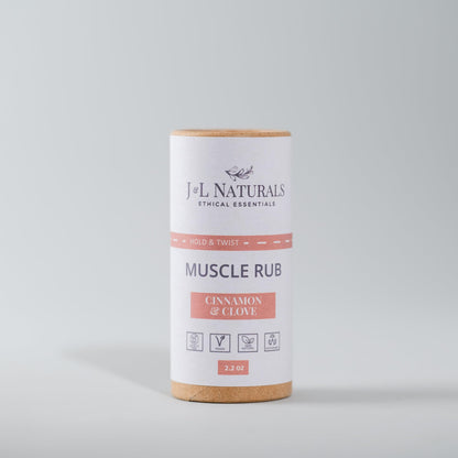 J&L Naturals Muscle Rub | Cream for Achy + Sore Muscles, Joints, Back, Knees, Shoulders | Soothing & Nourishing | Vegan, Sustainable, Cruelty Free, Natural, Made in US (1-Pack) - dailyvitalstore