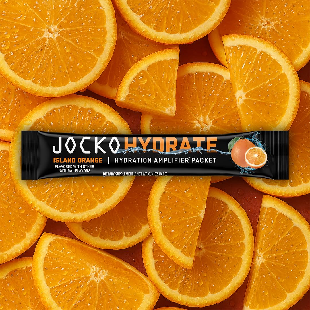 Jocko Fuel Hydrate Electrolytes Powder Packets Low Sugar - Hydration Amplifier Packets for Recovery, Dehydration, & Exercise - with Vitamins B6, B12 & C - dailyvitalstore