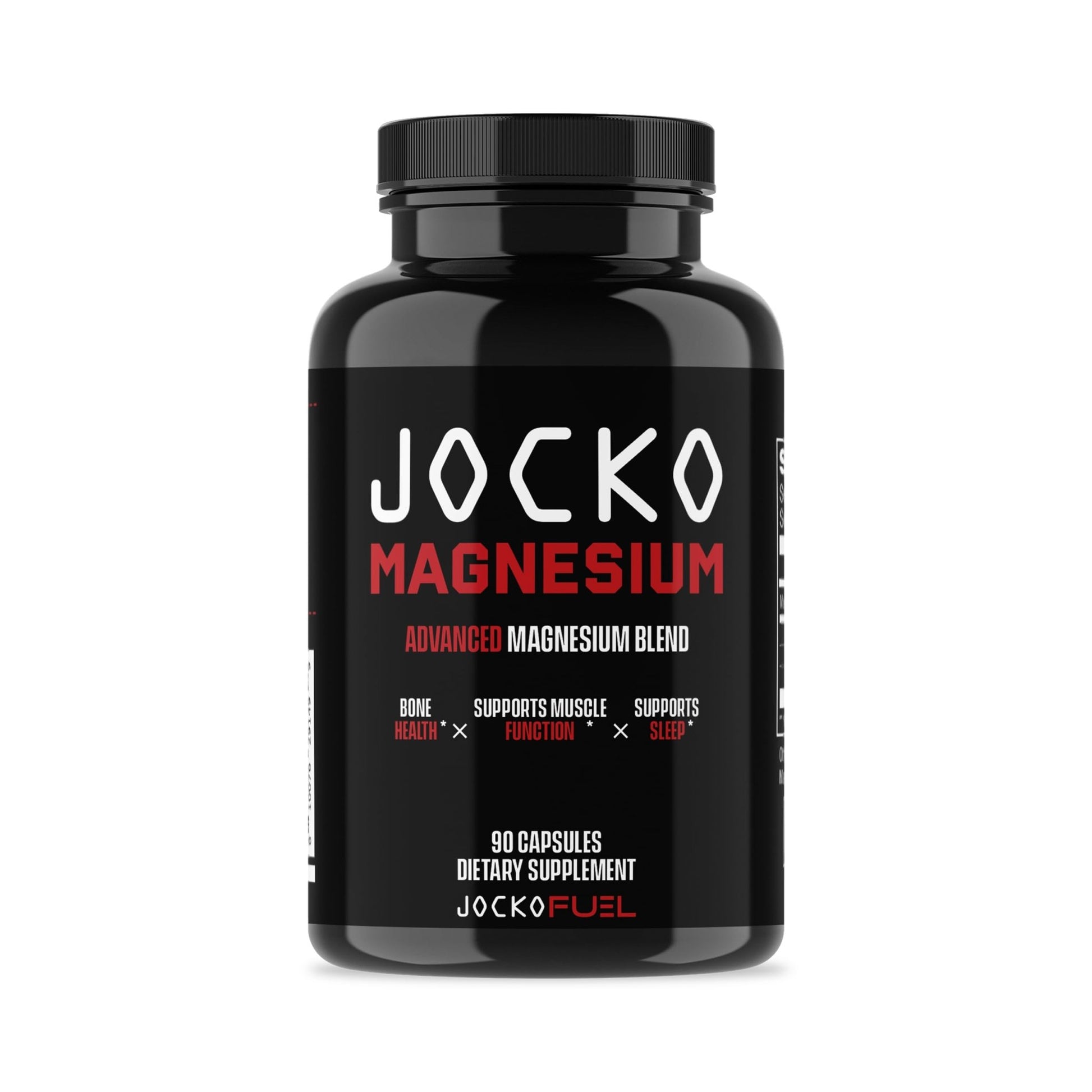 Jocko Fuel Magnesium Complex Supplement - Magnesium Glycinate, Citrate, & Taurate Capsules Dietary Supplement for Muscle Recovery & Relaxation, Heart, Nerve, Bone Support, & Sleep 30-Day Supply - dailyvitalstore