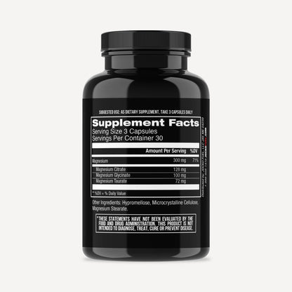 Jocko Fuel Magnesium Complex Supplement - Magnesium Glycinate, Citrate, & Taurate Capsules Dietary Supplement for Muscle Recovery & Relaxation, Heart, Nerve, Bone Support, & Sleep 30-Day Supply - dailyvitalstore