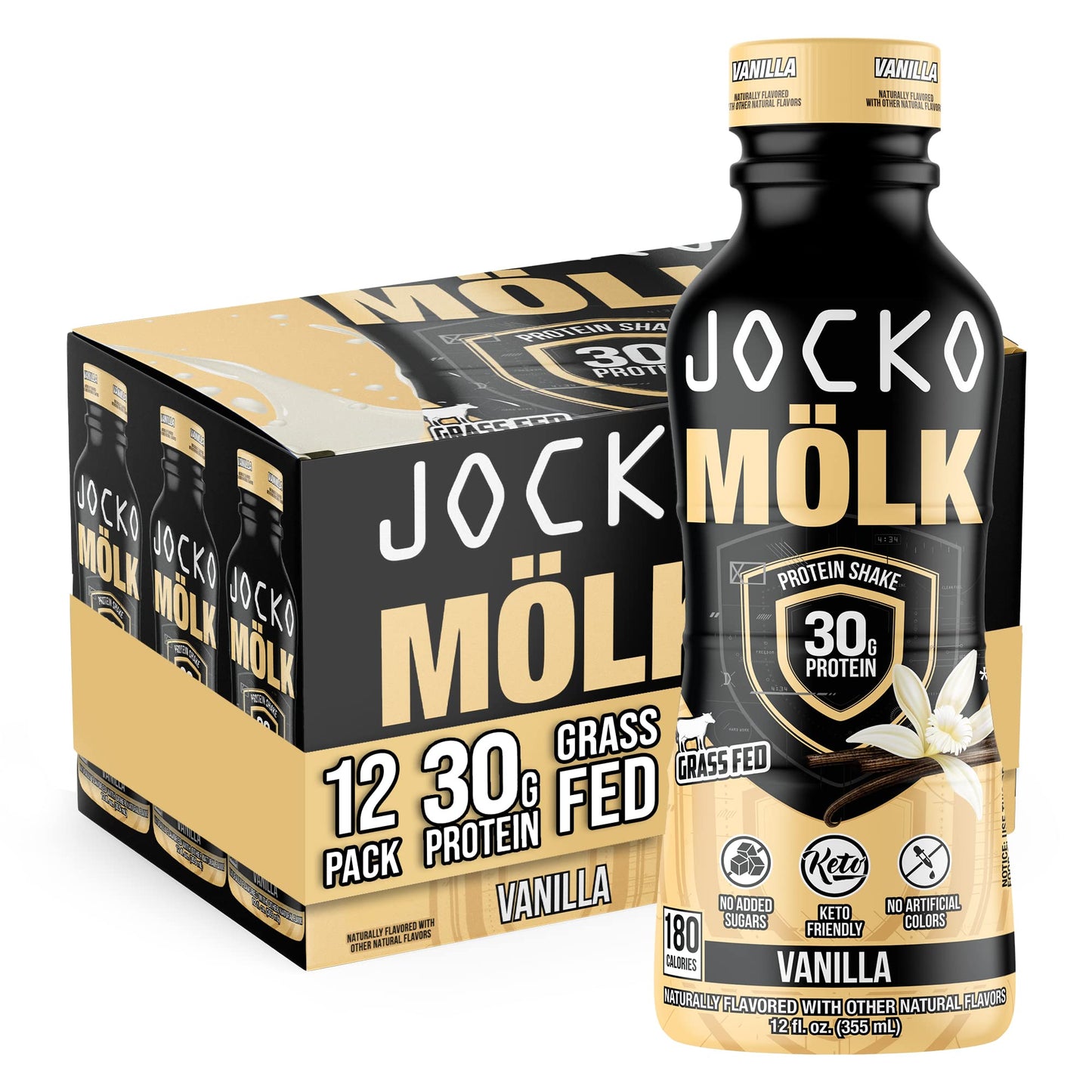 Jocko Fuel Protein Shake Bundle - Vanilla and Chocolate (24 Count) - dailyvitalstore