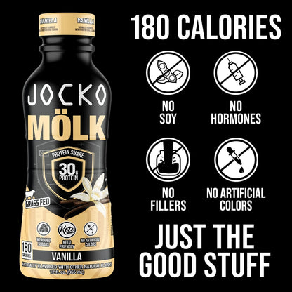 Jocko Fuel Protein Shake Bundle - Vanilla and Chocolate (24 Count) - dailyvitalstore