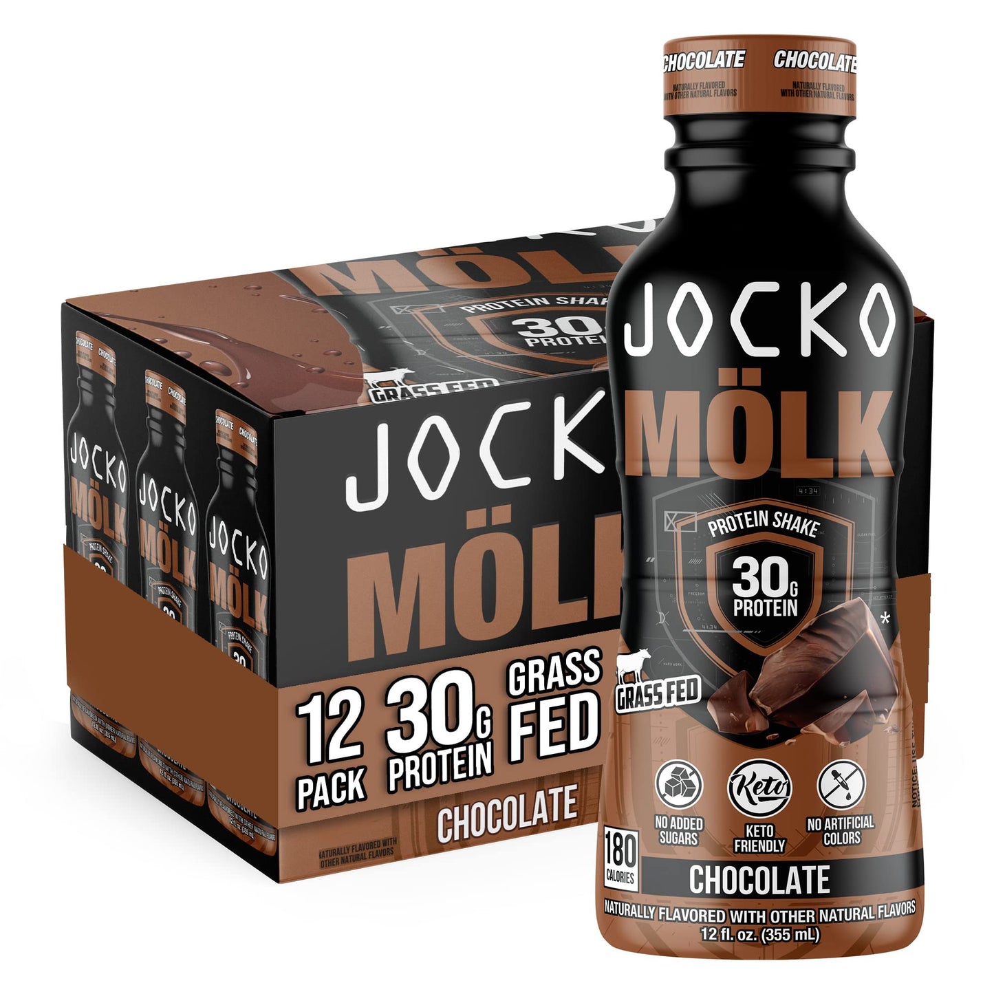 Jocko Fuel Protein Shake Bundle - Vanilla and Chocolate (24 Count) - dailyvitalstore
