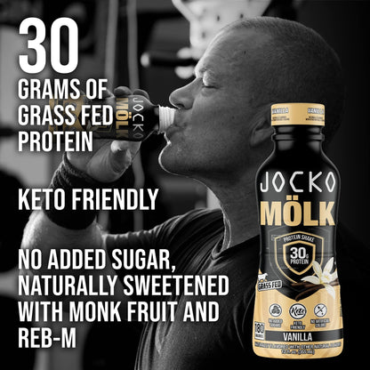 Jocko Fuel Protein Shake Bundle - Vanilla and Chocolate (24 Count) - dailyvitalstore