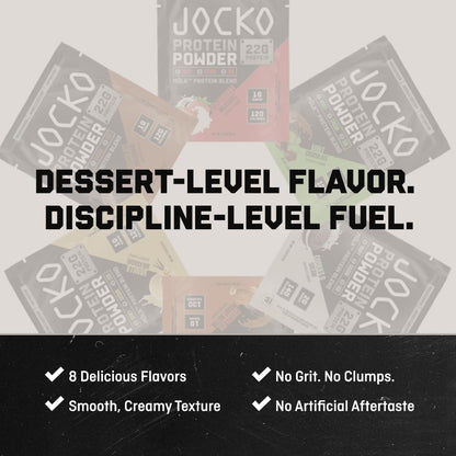 Jocko Fuel Whey Protein Powder, Vanilla Milkshake, 22g Protein, Digestive Enzymes + Probiotic Blend, No Sugar Added, with Essential Amino Acids + Electrolyte Minerals, 28 Servings - dailyvitalstore