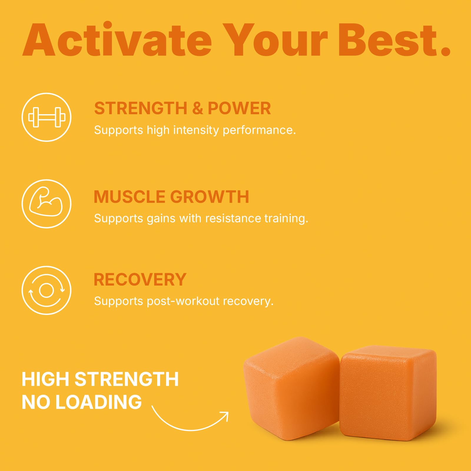 JOHN RAMBO Creatine Monohydrate Gummies – 3600mg Real Creatine Per Serving – Transparent Label, Refreshing Orange Flavor, Lab-Tested Muscle & Strength Supplement - dailyvitalstore