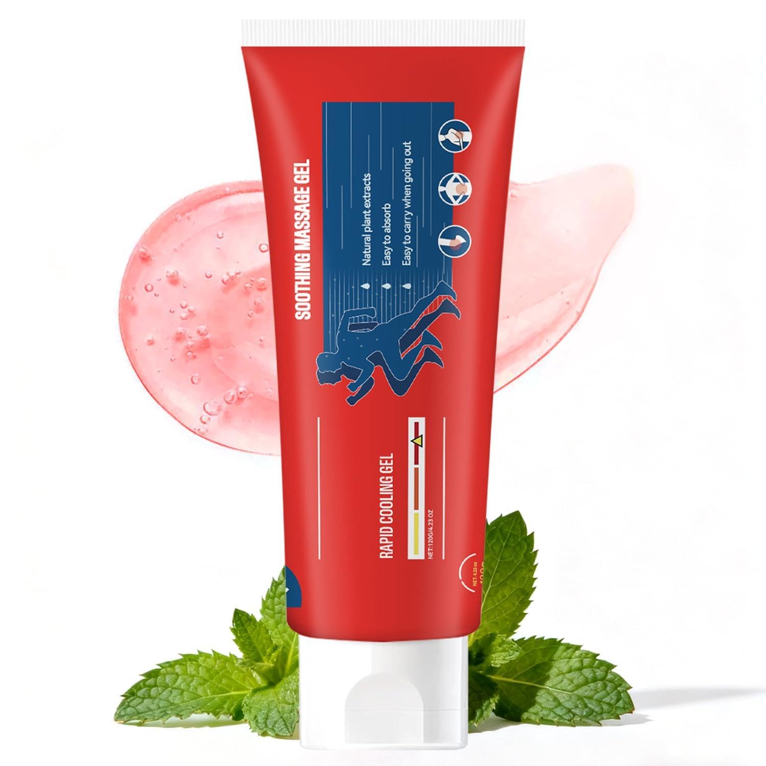 Joint Gel, Soothing Massage Cream, Joint Soothing Comfort Gel for Back, Neck, Keen, Muscle, and Foot, Absorb Quickly, Natural and Non-Greasy, 4.23OZ - dailyvitalstore