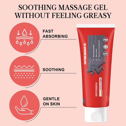 Joint Gel, Soothing Massage Cream, Joint Soothing Comfort Gel for Back, Neck, Keen, Muscle, and Foot, Absorb Quickly, Natural and Non-Greasy, 4.23OZ - dailyvitalstore