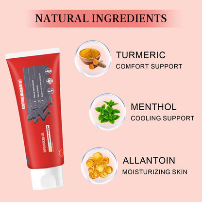 Joint Gel, Soothing Massage Cream, Joint Soothing Comfort Gel for Back, Neck, Keen, Muscle, and Foot, Absorb Quickly, Natural and Non-Greasy, 4.23OZ - dailyvitalstore
