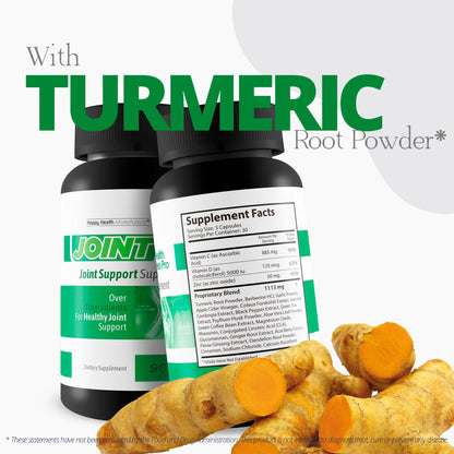 Joint Health Hero Pro - Our Best Joint & Bone Support Supplement - Turmeric - Vitamin D - Vitamin C - for Knees, Hips, Hands, Feet, Back, Neck, and More - Our Best Vitamin D Formula - dailyvitalstore