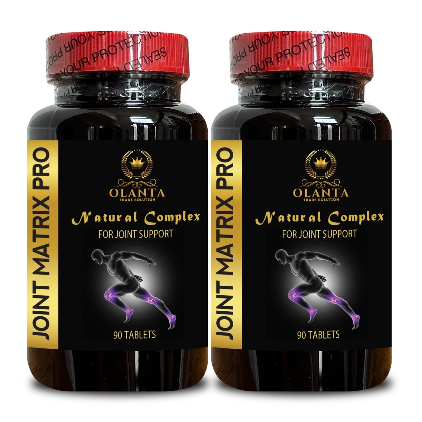 Joint Matrix PRO Natural Complex - Support Muscle Recovery, Full Joint Support, Flexibility Supplements, Natural Muscle Support - 2 Bottles 180 Tablets - dailyvitalstore