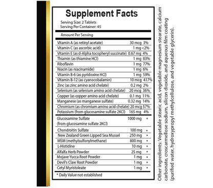 Joint Matrix PRO Natural Complex - Support Muscle Recovery, Full Joint Support, Flexibility Supplements, Natural Muscle Support - 2 Bottles 180 Tablets - dailyvitalstore