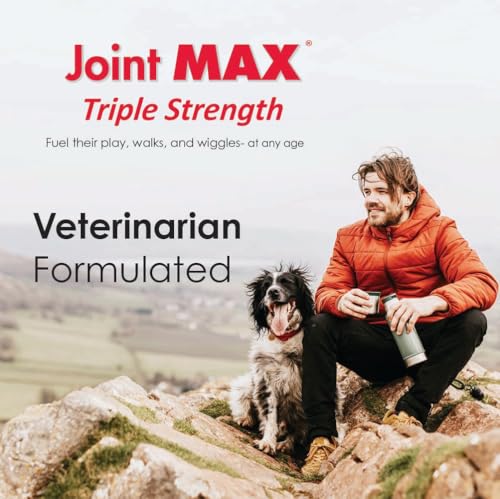 Joint Max TS Joint Supplement Vet Formulated Pain & Inflammation Relief Treats Hip Dysplasia & Arthritis, Glucosamine, Chondroitin, Turmeric, MSM, HA, Creatine, Omega 3 EPA + DHA.120 Soft Chews - dailyvitalstore