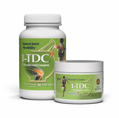 Joint & Muscle Health Soft Gels and Relief Cream 2 oz Bundle - dailyvitalstore