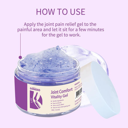 Joint Purple Gel, Cooling Massage Cream with Turmeric for Back, Neck, Joints & Muscles – Hydrating Gel for Active Lifestyles - dailyvitalstore