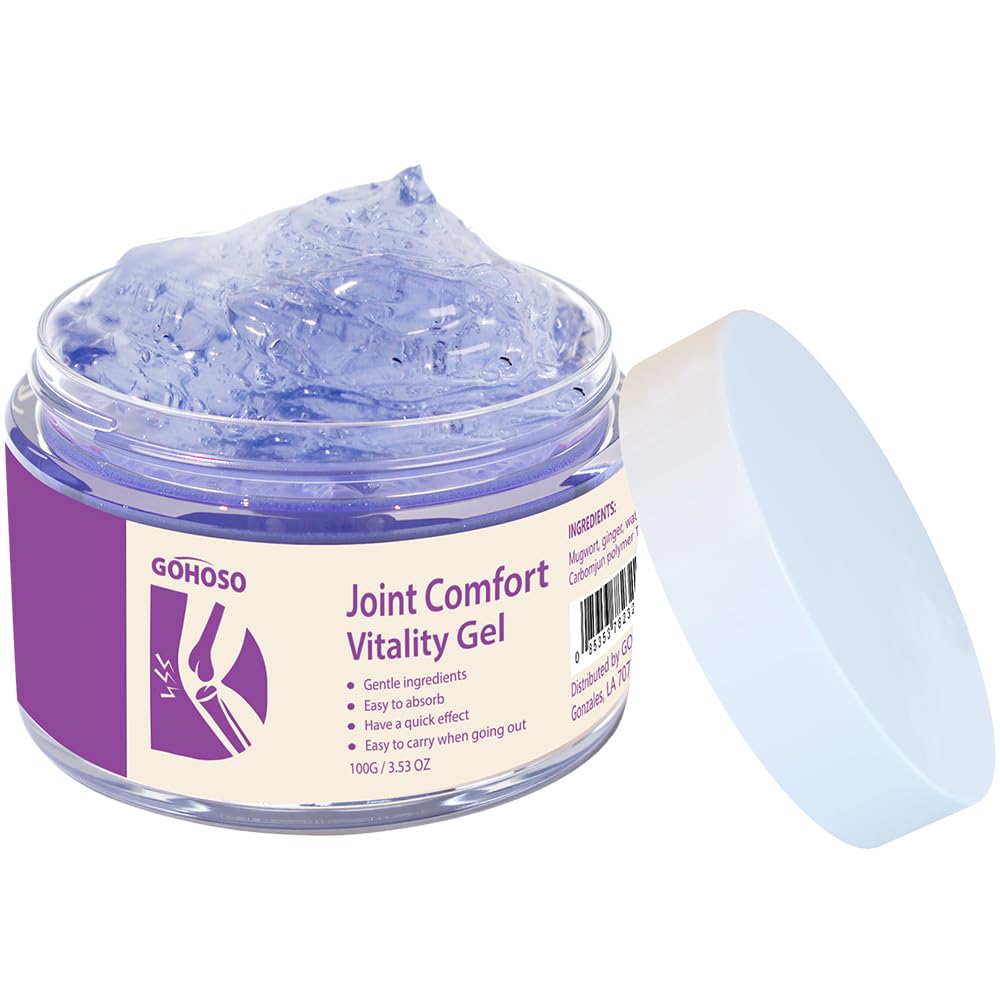 Joint Purple Gel, Cooling Massage Cream with Turmeric for Back, Neck, Joints & Muscles – Hydrating Gel for Active Lifestyles - dailyvitalstore