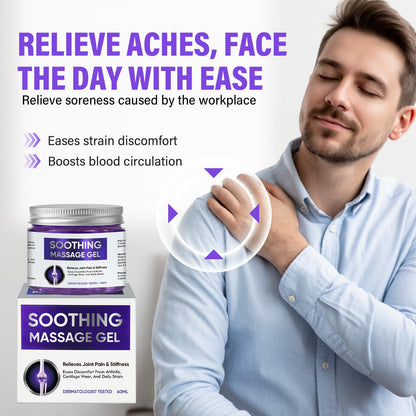 Joint Purple Gel, Fast-Absorbing Soothing Relief Massage Gel with Natural Extracts, Support Muscle, Joint, Shoulder, Knee, Back, Lumbar & Muscle Stiffness - dailyvitalstore