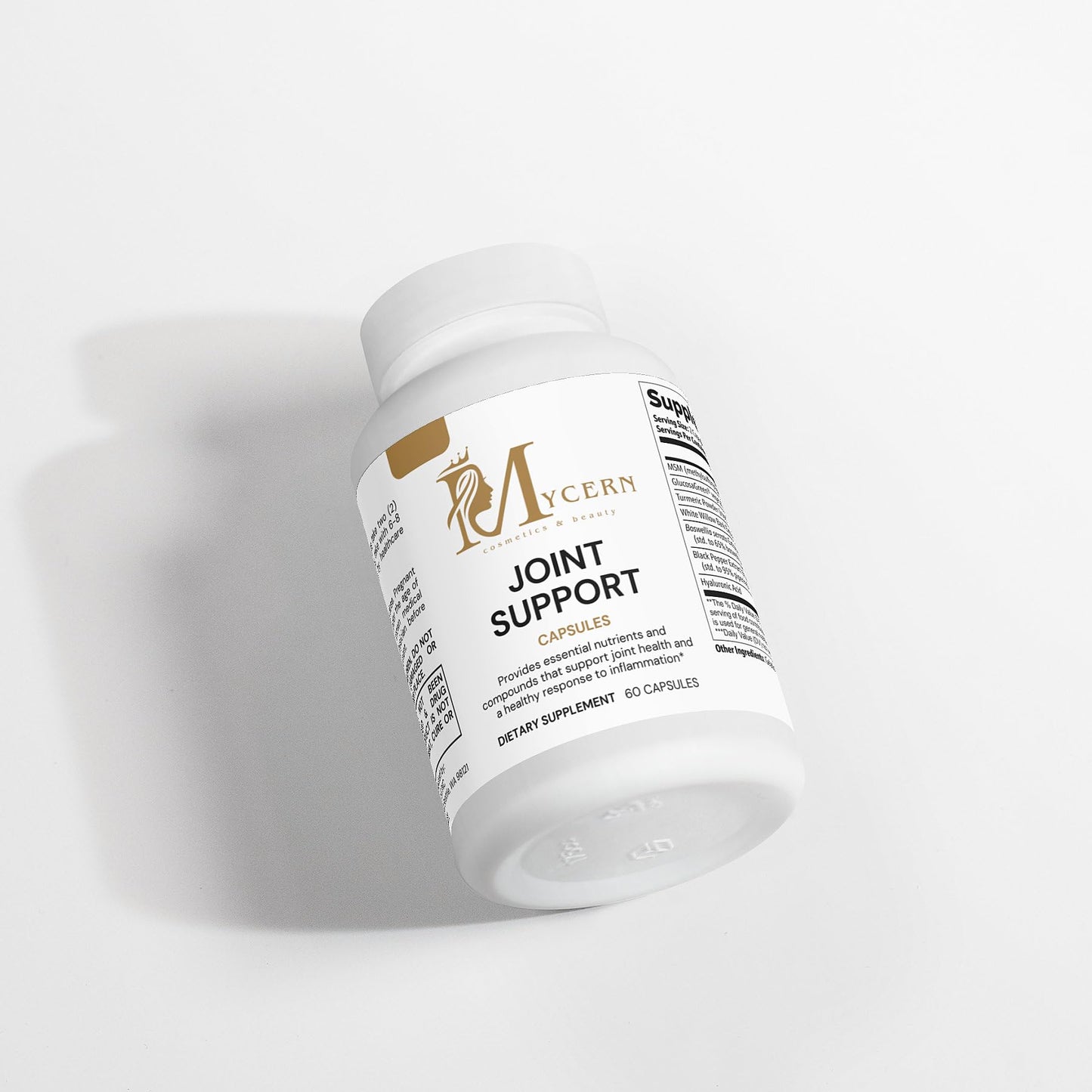 Joint Support Supplement – 60 Caps – MSM, Glucosamine HCl, Turmeric Supplement, Boswellia, Hyaluronic Acid Capsules & Black Pepper, Flexibility, Mobility & Comfort Joint Health – Made in USA - dailyvitalstore
