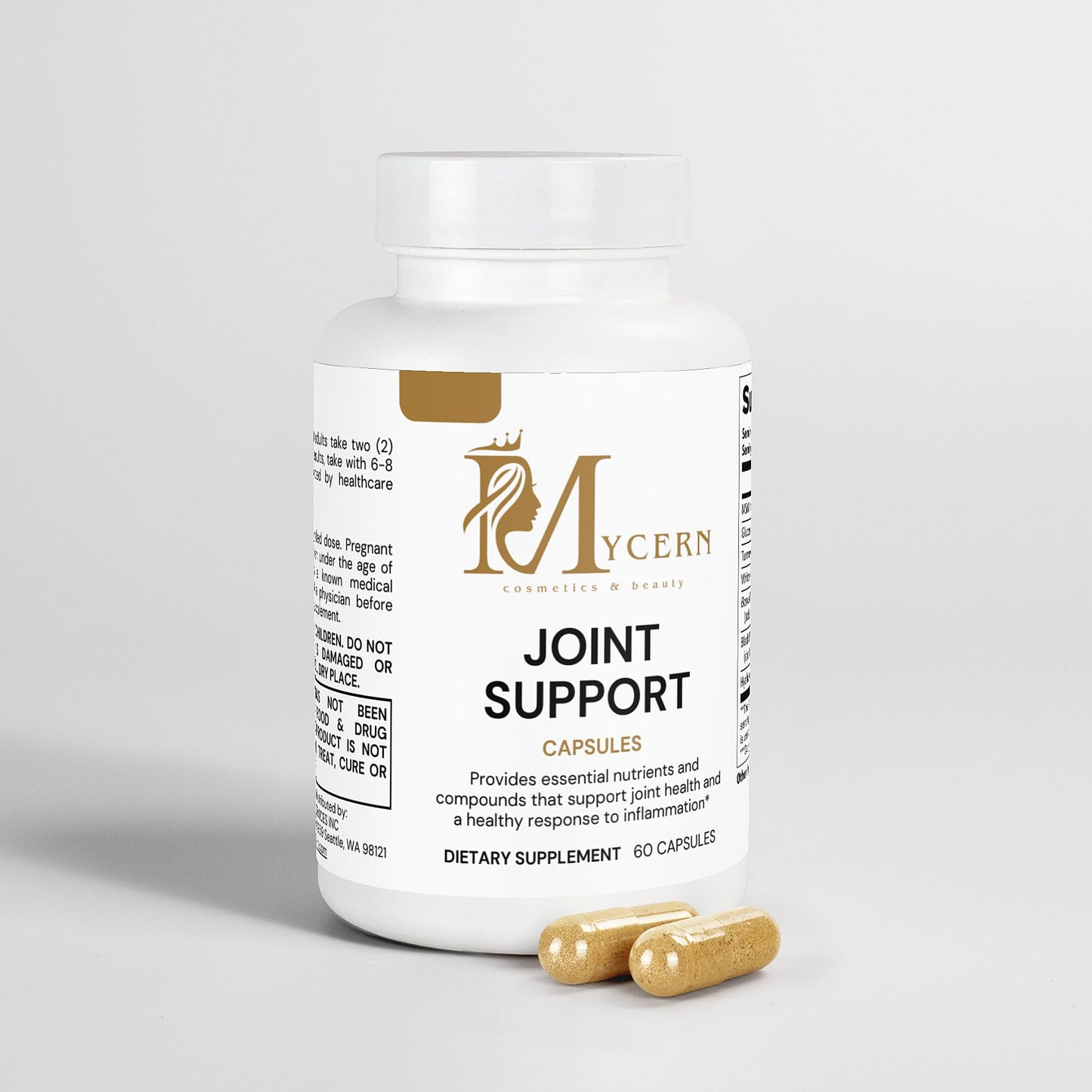 Joint Support Supplement – 60 Caps – MSM, Glucosamine HCl, Turmeric Supplement, Boswellia, Hyaluronic Acid Capsules & Black Pepper, Flexibility, Mobility & Comfort Joint Health – Made in USA - dailyvitalstore