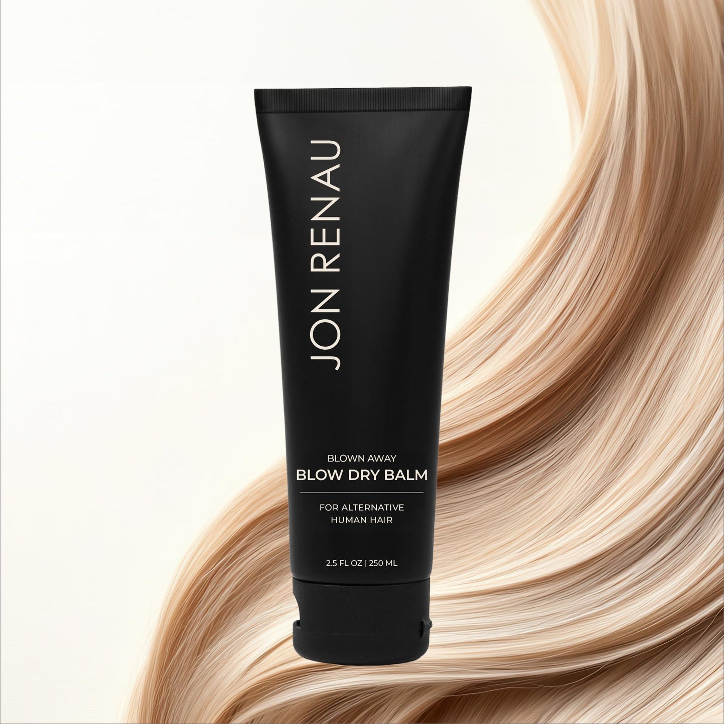 Jon Renau Blown Away Blow Dry Balm for Human Hair Wigs, Shine Enhancing Styling Balm with UV and Color Protection, Lightweight Blow Dry Balm for Human Hair Toppers and Extensions, 2.5 Oz - dailyvitalstore