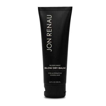 Jon Renau Blown Away Blow Dry Balm for Human Hair Wigs, Shine Enhancing Styling Balm with UV and Color Protection, Lightweight Blow Dry Balm for Human Hair Toppers and Extensions, 2.5 Oz - dailyvitalstore