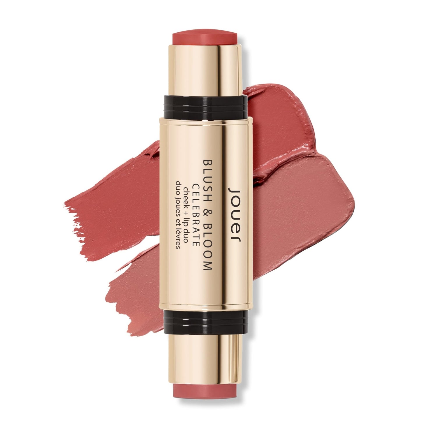 Jouer Blush & Bloom Cheek + Lip Duo - Hydrating Cream Blush Stick for Lip and Cheek Tint - Moisturizing Rose Hip and Squalane Oil Formula, Celebrate - dailyvitalstore