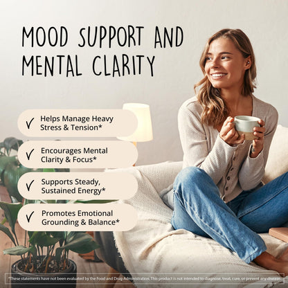 Joy-Filled Mood Support Supplement - 7 Herb Complex + St. Johns Wort | Stress Relief – Helps Calm The Mind & Body | 100% Plant-Based Happy Pills - dailyvitalstore